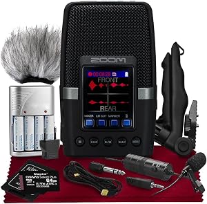 Zoom H2essential Multi-Mic Handy Recorder, 32-Bit Float, Portable Recorder with 3 Built-in Microphones + Conde